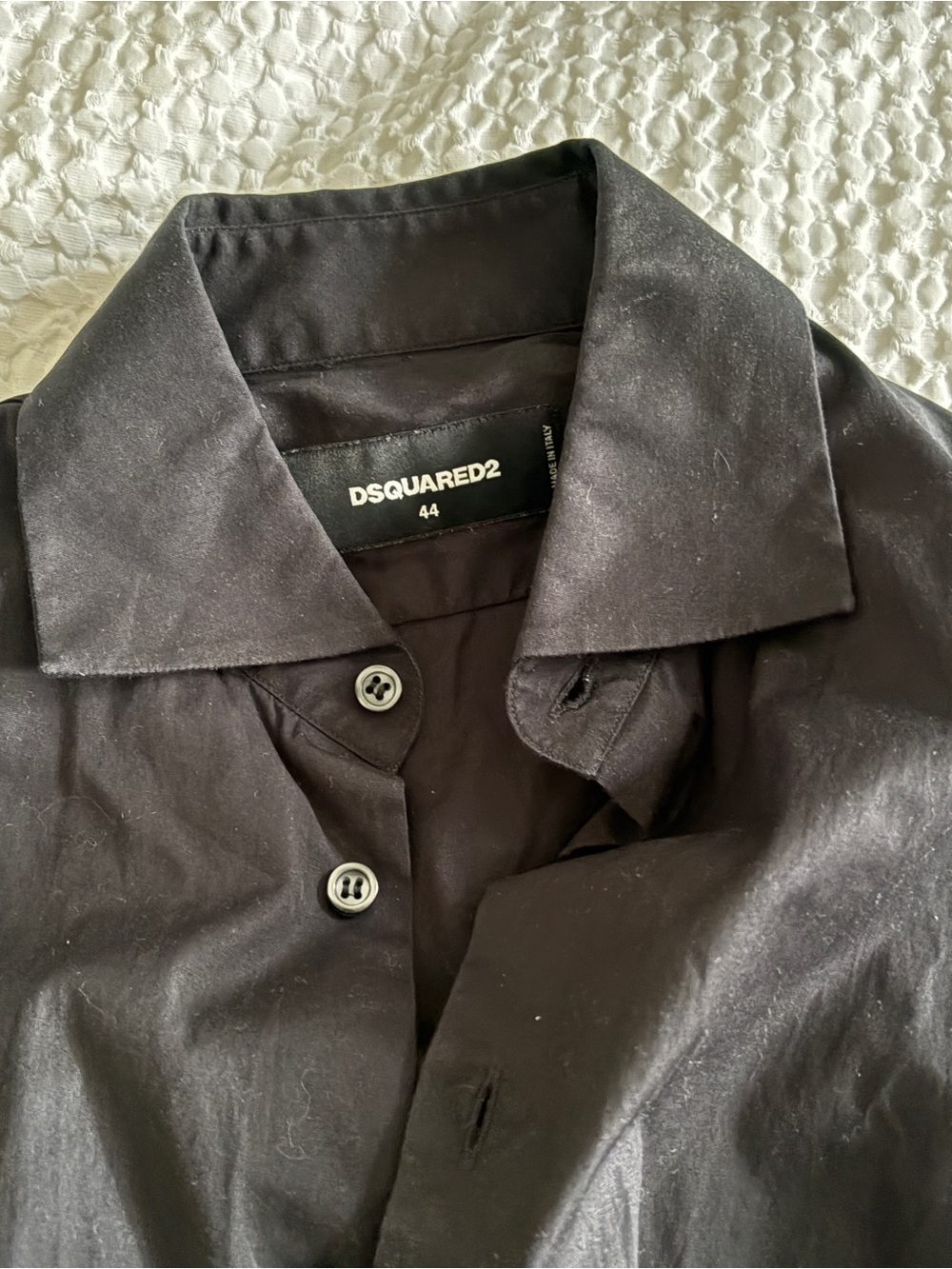 DSQUARED2 Black Men's Slim Dress Shirt - Picture 2 of 2